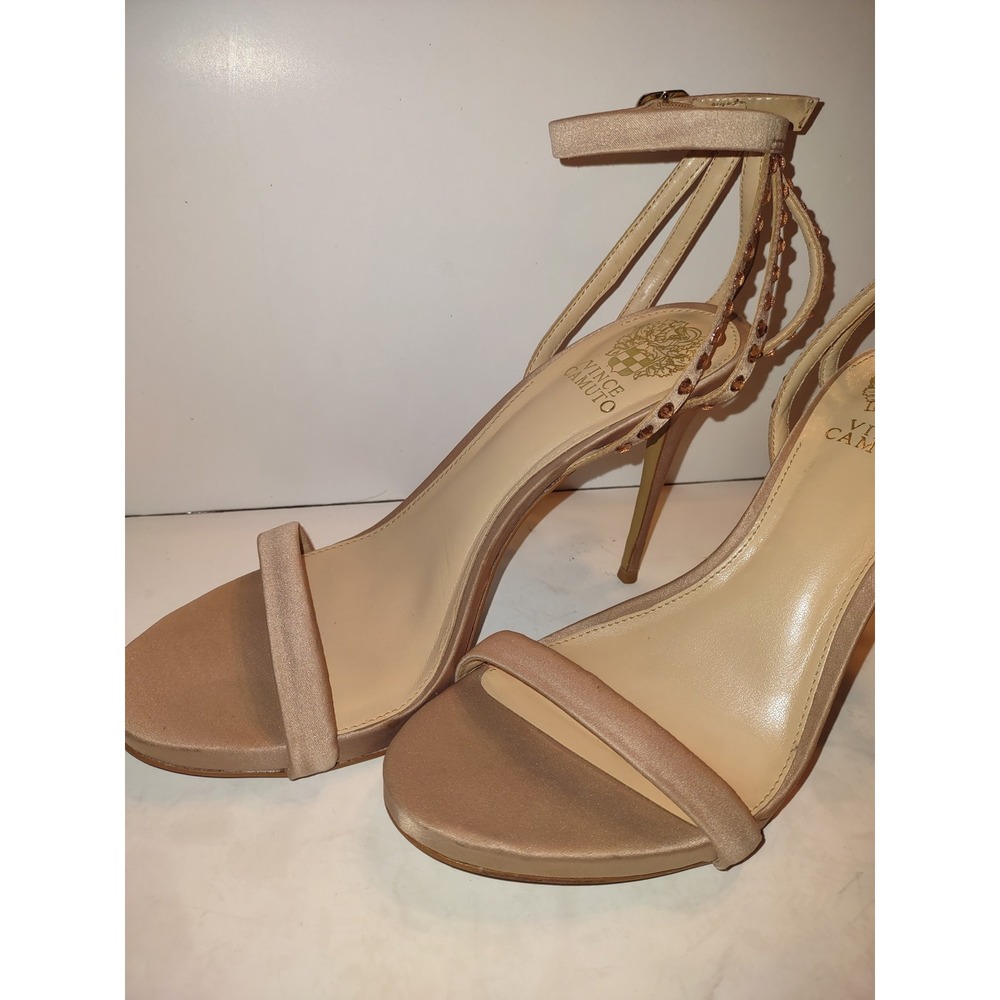 Vince Camuto Women's High Heels VC-Daphery Size 9M Rhinestone Studded Rose Gold - Picture 9 of 9